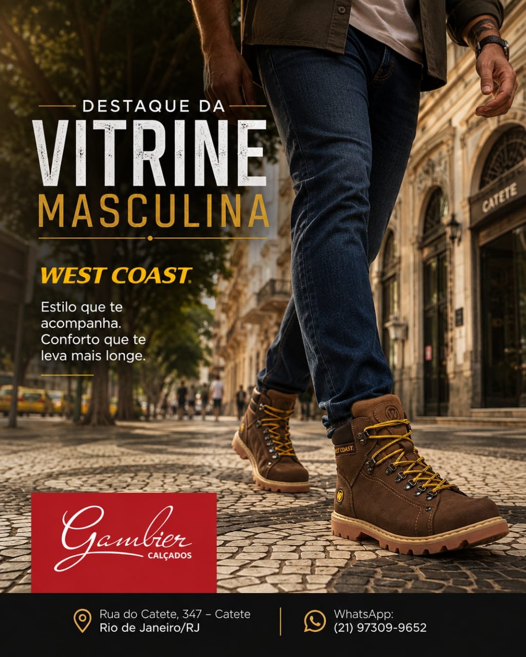 Post Instagram Gambier: Bota Worker Classic West Coast